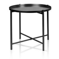 BEISTELLTISCH Lucas Schwarz 44/47/41 cm Metall - Schwarz, Metall (44/47/41cm) - Mondex