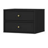 NACHTTISCH TORINO 51,8/35/40,8 cm Graphitfarben - Graphitfarben, Holzwerkstoff (51.8/35/40.8cm) - MASSENO
