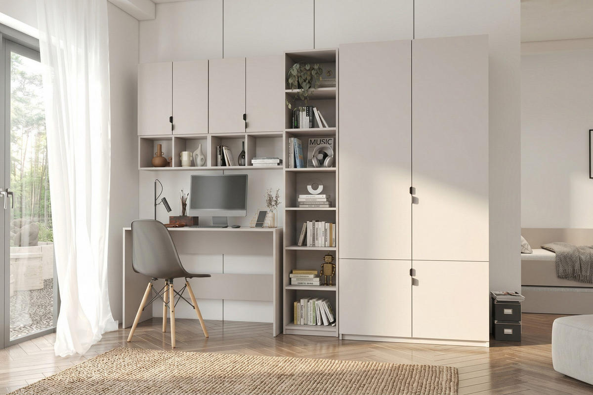 JUGENDZIMMER MANO A 7-teilig in Kaschmir - Kaschmir, Holzwerkstoff (260/200/50cm) - Deine Möbel 24