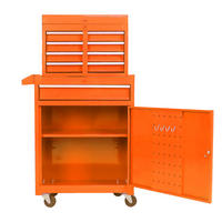 KOMBINATIONSKOFFER – mit 5 Schubladen (orange) - Orange, Metall (28/102/58.5cm) - DCA