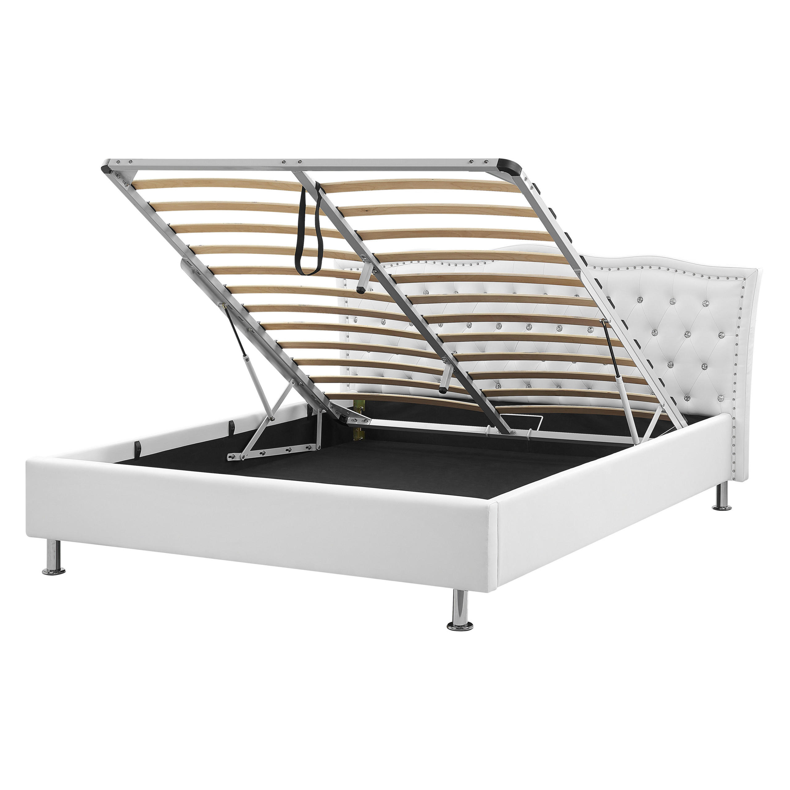 Beliani POSTEL 160/200 cm Bílá Metz