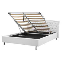 BETT 160/200cm Weiß Metz - Weiß, Textil (160/200cm) - Beliani