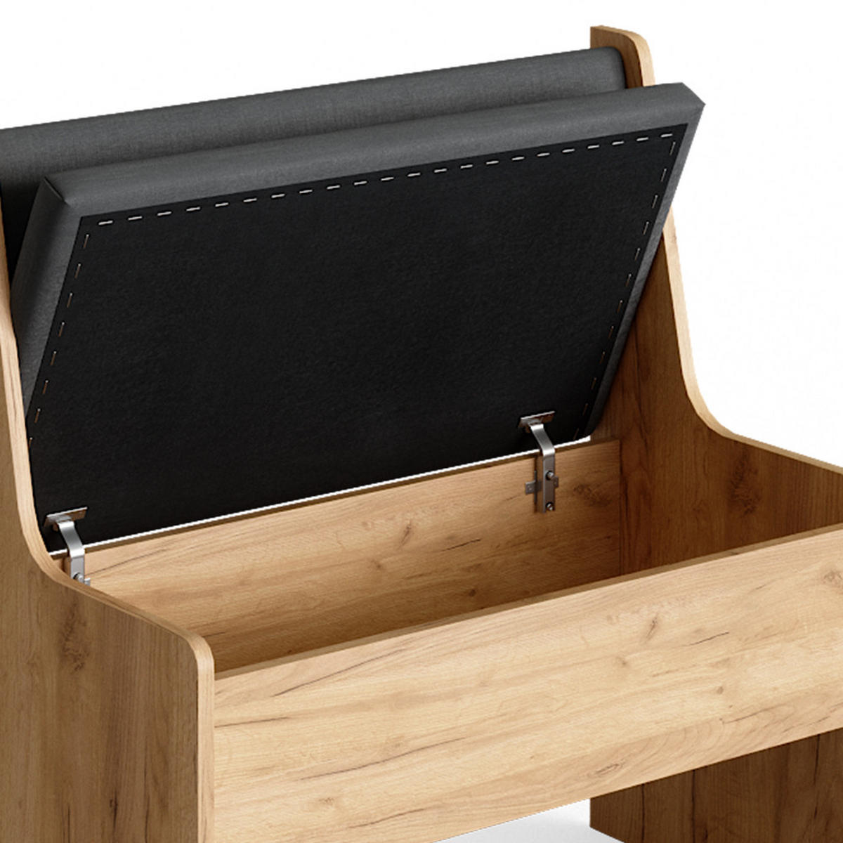 ESSZIMMER-ECKBANK Roman Sandeiche 76.6 x 41.5 cm - Anthrazit/Eiche Wotan, Holzwerkstoff (41.5/80/76.6cm) - Vicco