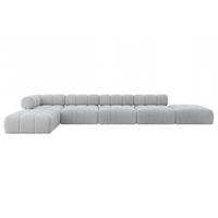 ECKSOFA modulares Sofa Kerru-L3 - 475x190x70 cm Grau Cord - Grau, Holzwerkstoff/Textil (475/190cm) - ALTDECOR
