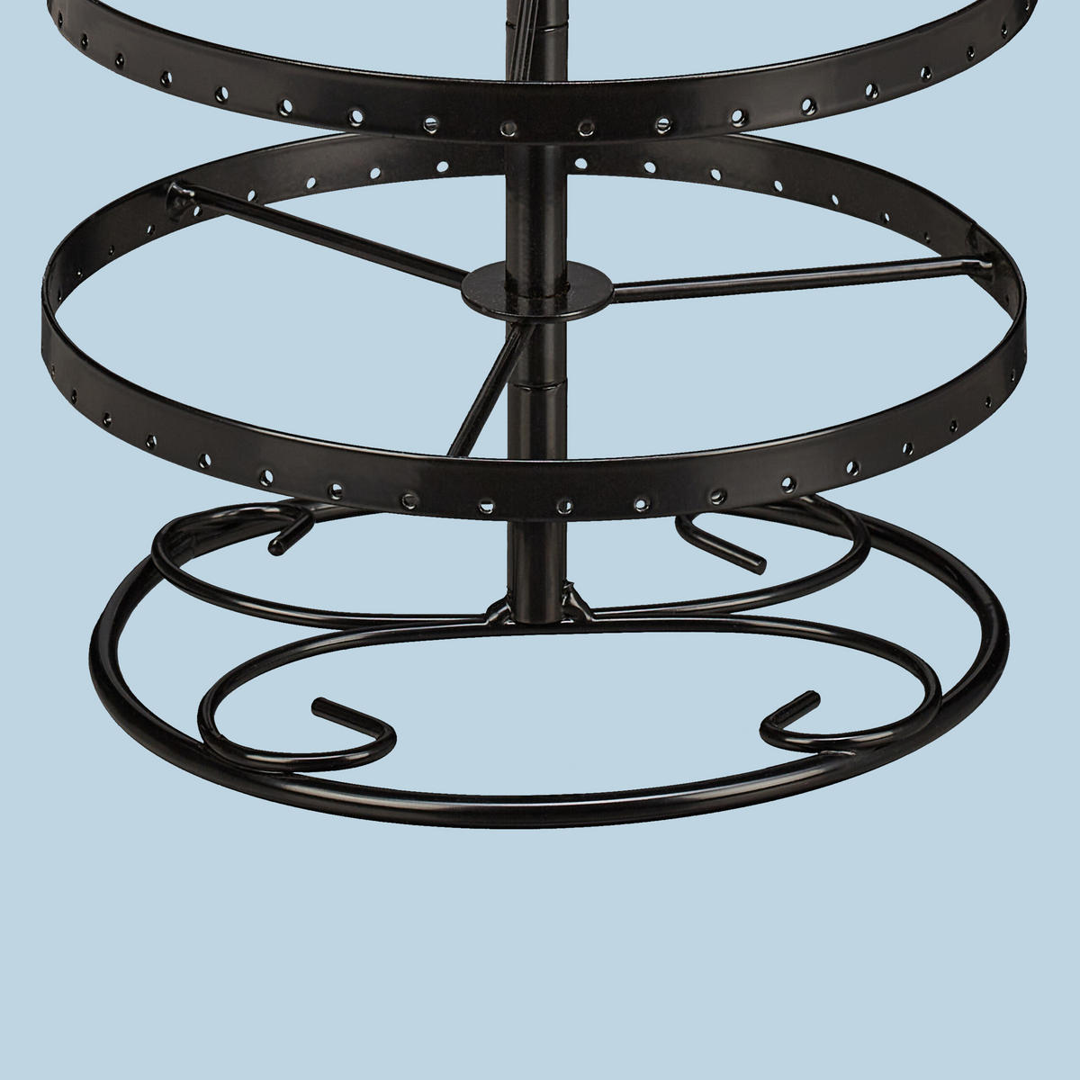 OHRRINGHALTER - Schwarz, Metall (16.5/30/16.5cm) - Relaxdays