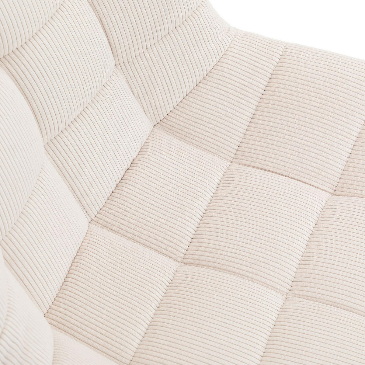 DREHSTUHL VASILO cremeweiß - Creme, Textil (54/80/61cm) - IDIMEX