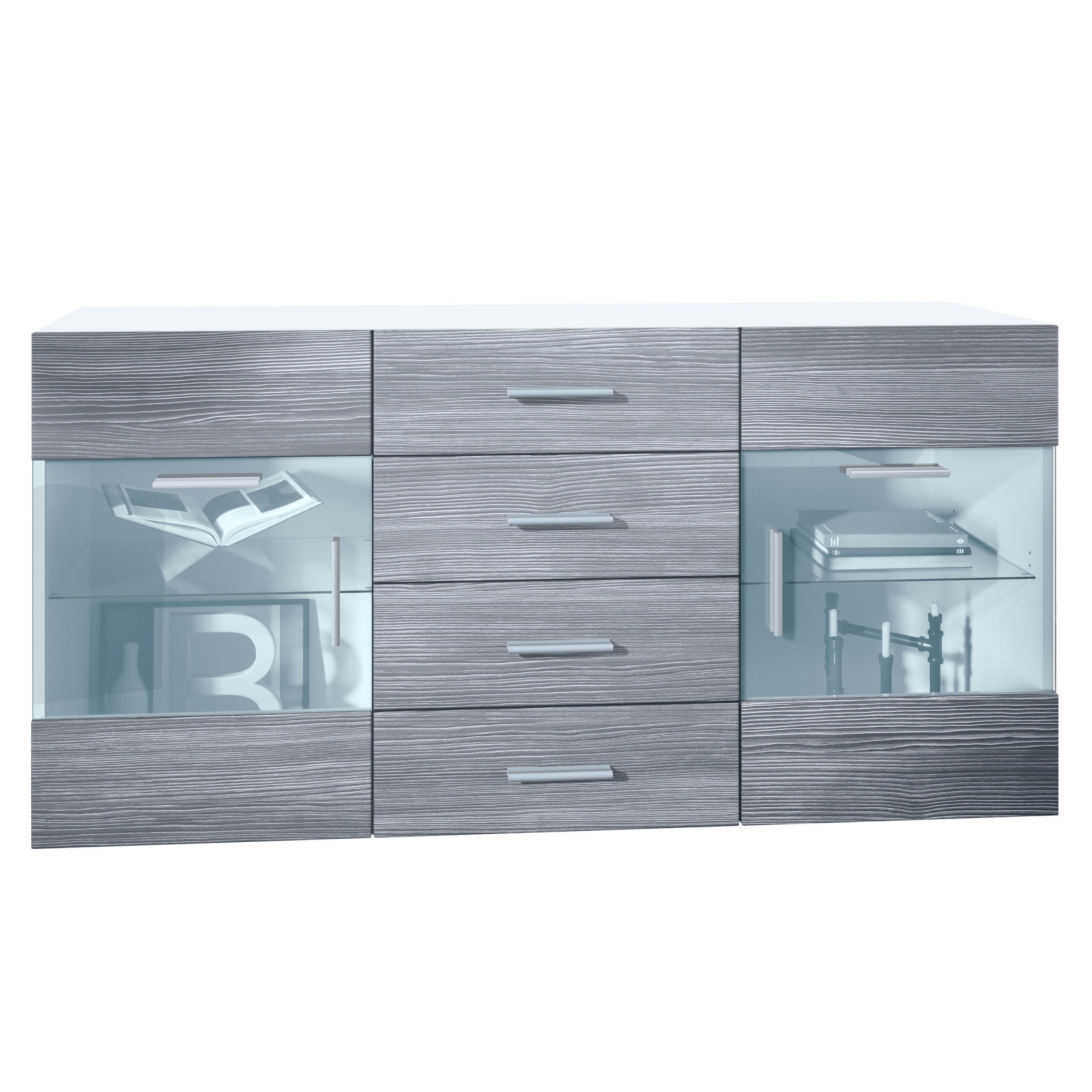 SIDEBOARD Carlos Avola-Anthrazit - Anthrazit, Holzwerkstoff (139/72/35cm) - Vladon