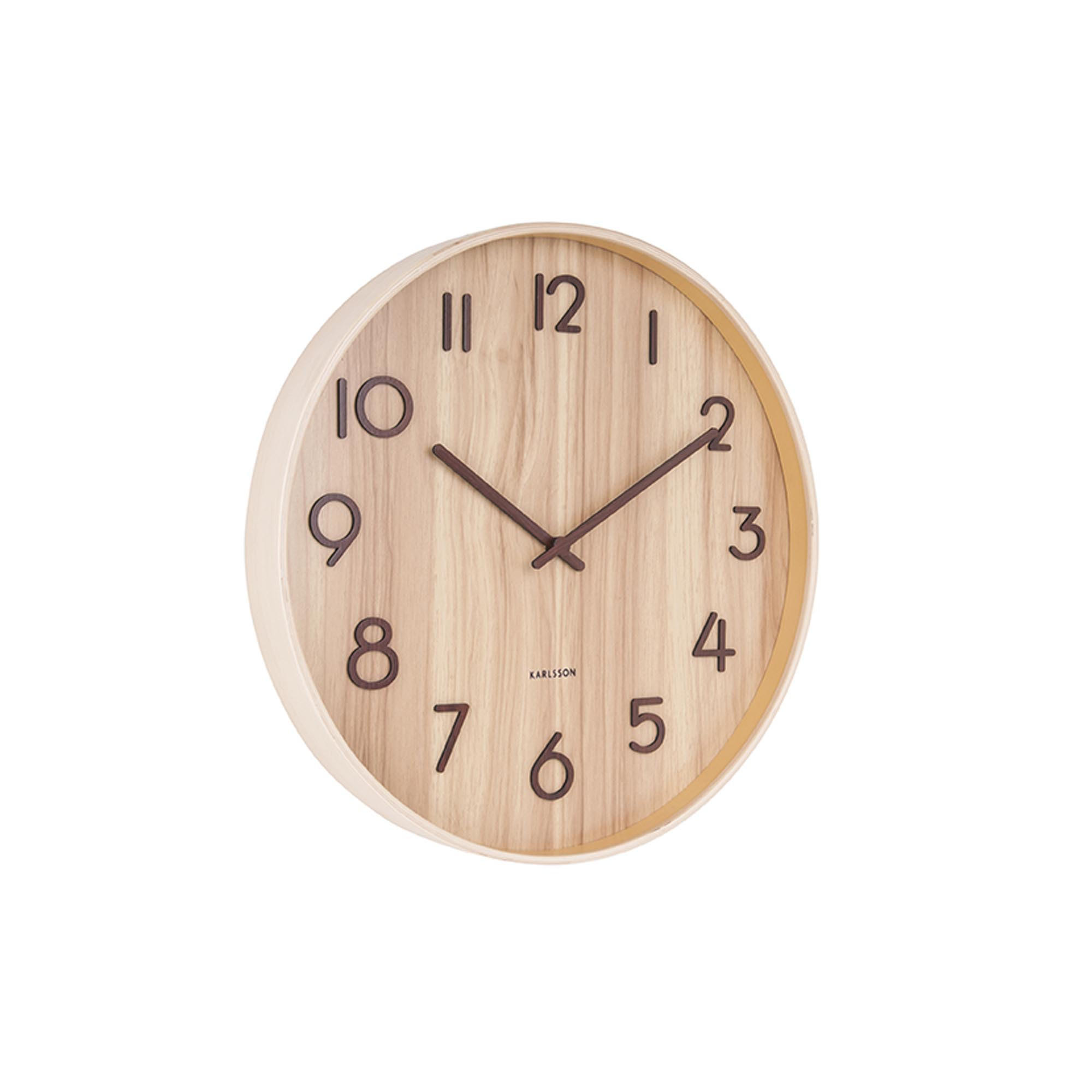 WANDUHR Braun 4.5/40/40 cm - Hellbraun, Holz (40/40/4.5cm) - Karlsson