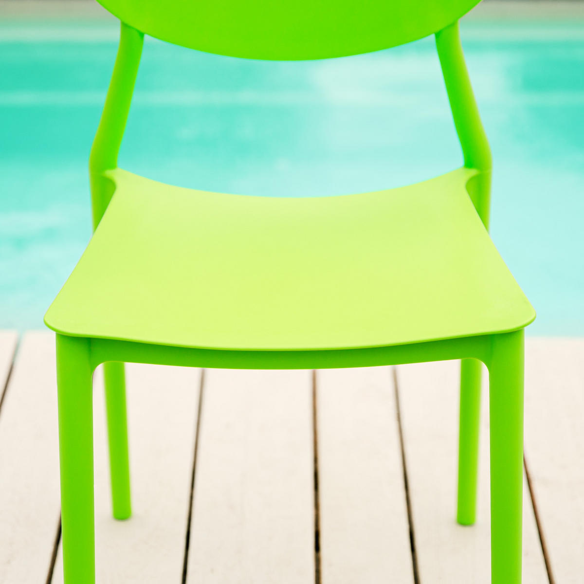GARTENSTUHL 4er-Set Kunststoff Grün - Grün, Kunststoff (41/80/51cm) - Homestyle4u