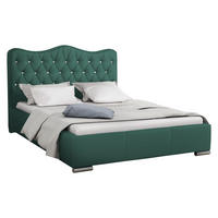 POLSTERBETT Santorini - Grün, Holz (160/200cm) - MIRJAN24