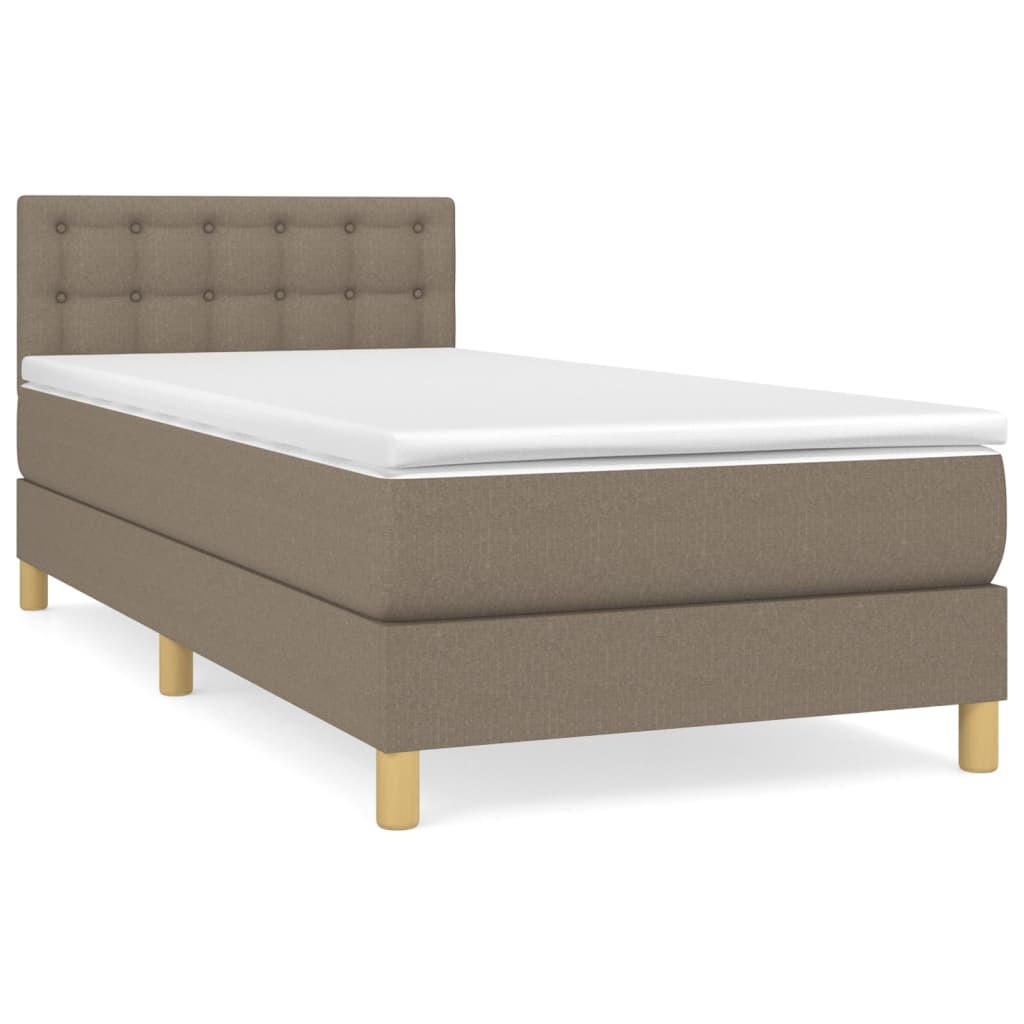 vidaXL Boxspringbett Taupe 80x203 cm