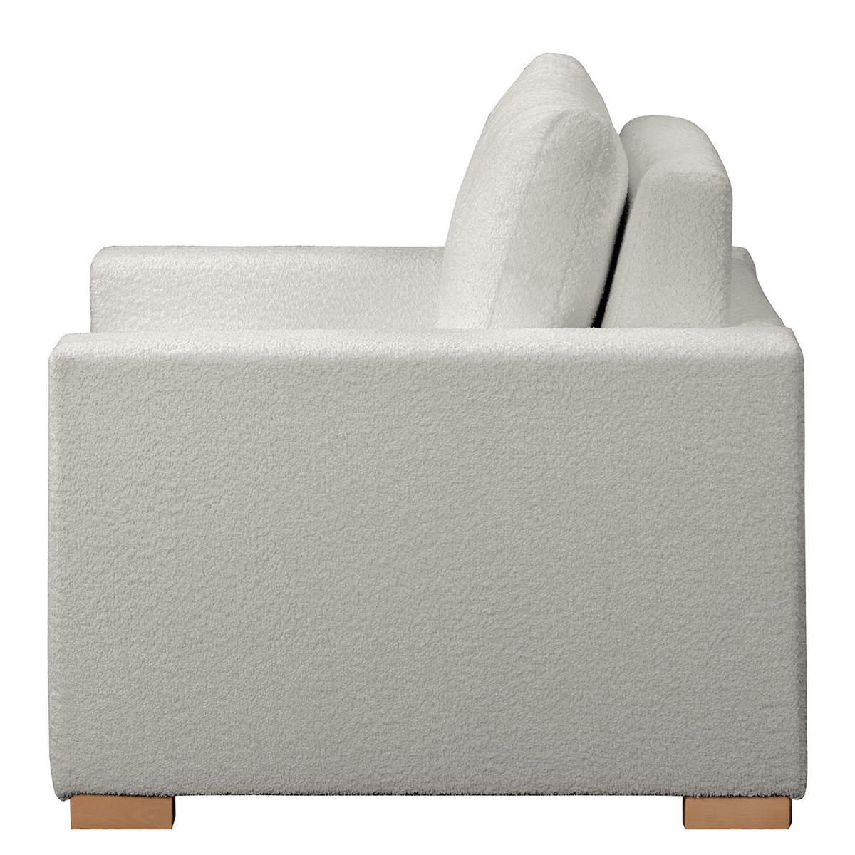 SCHLAFSESSEL - Buchefarben/Hellgrau, Buchenholz/Textil (110/90/90cm) - home24