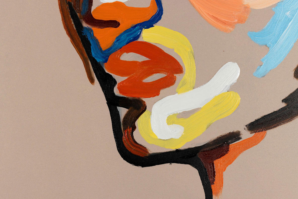 ACRYLBILD HANDGEMALT 75/100 cm - Beige/Multicolor, Holz/Textil (1.8/100cm) - KUNSTLOFT