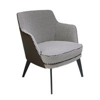 SESSEL Stoff Braun , Schwarz - Schwarz/Braun, Leder/Textil (75/82/75cm) - ANGEL CERDA