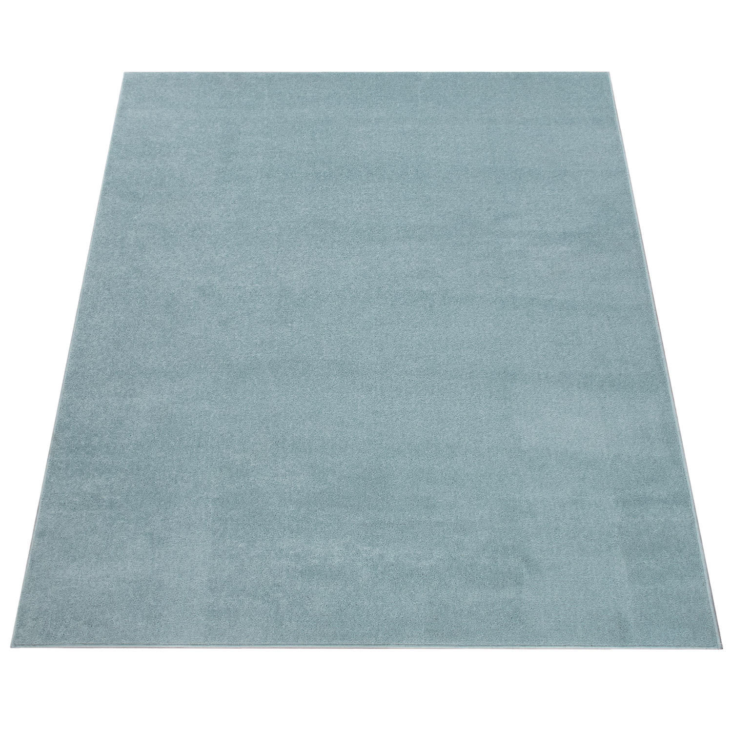 KURZFLORTEPPICH Waschbar, einfarbig, Türkis, 280 x 380 cm - Blau, Textil (280/380cm) - KADIMA DESIGN