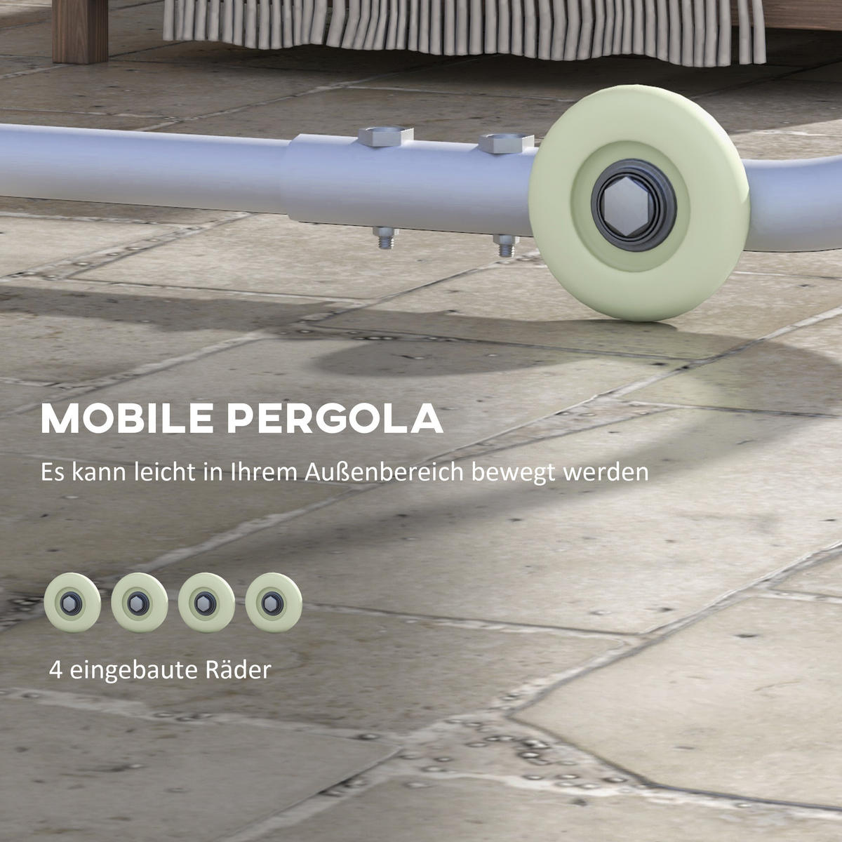 PERGOLA, Pavillon, Oxford, Dunkelgrau - Dunkelgrau, Textil/Metall (302/250/302cm) - Outsunny