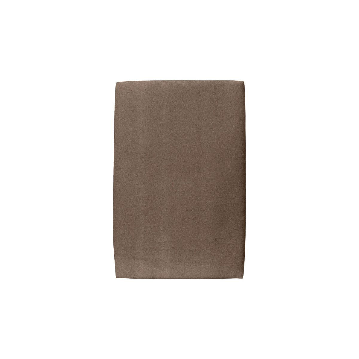 KOPFTEIL gepolstertes – taupefarbener Samtstoff - 90 cm - Taupe/Beige, Karton/Holz (90/120/10cm) - Sommeil de Plomb