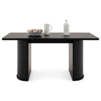 ESSTISCH GUARDA schwarz - Schwarz, Holzwerkstoff (90/180/75cm) - IDIMEX