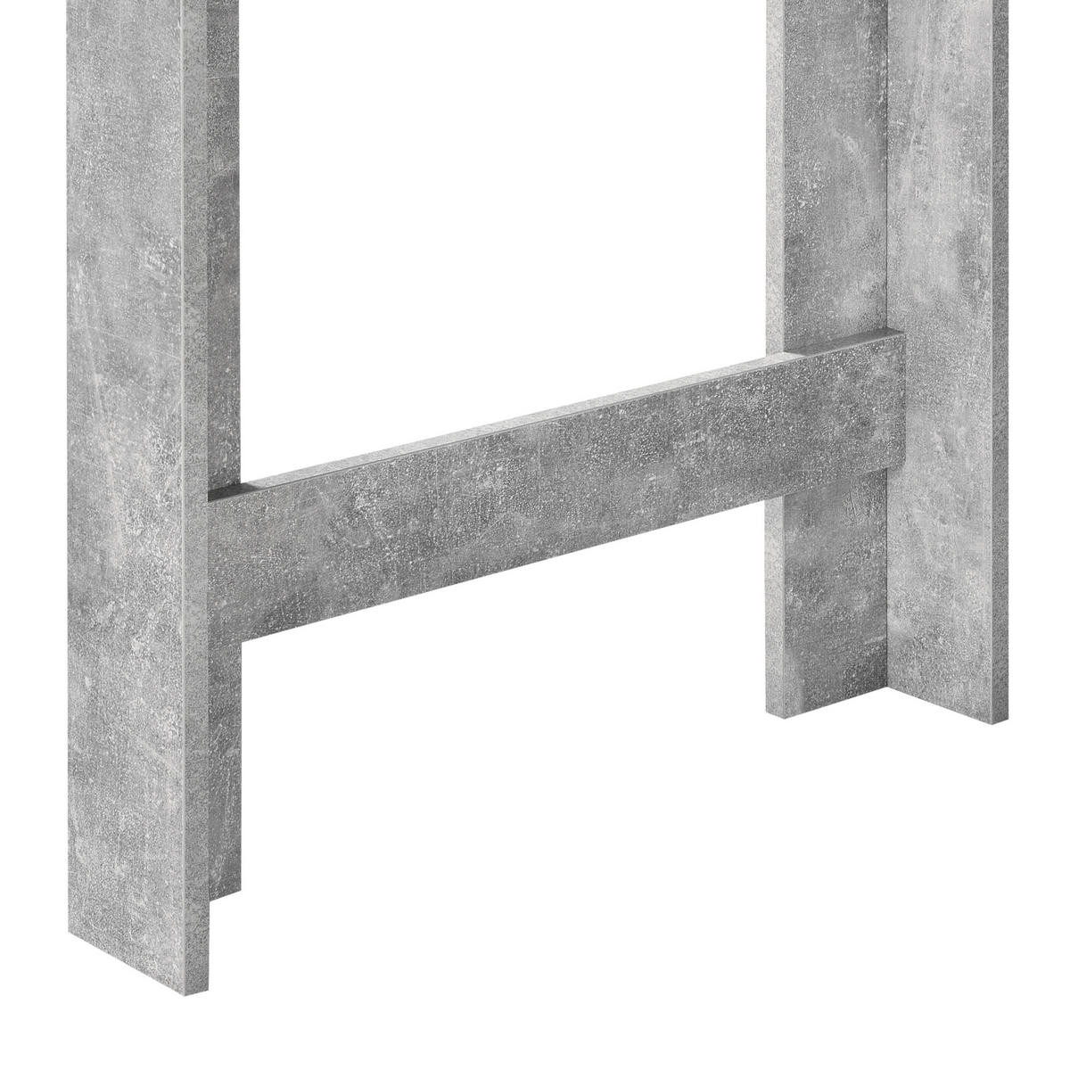 BAROVÝ STŮL Danderyd - šedá, kompozitní dřevo (60/120/105.5cm) - [en.casa]