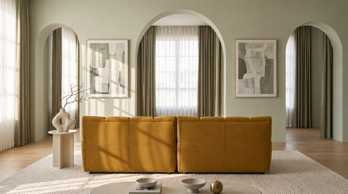 SOFA AMIA Braun Velvet - Dunkelbraun/Schwarz, Kunststoff/Textil (290/86/108cm) - KAWOLA