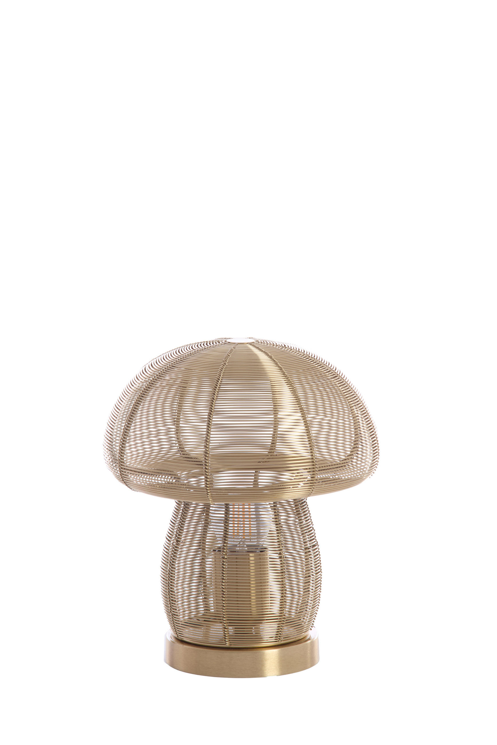 TISCHLAMPE Pilz Bronze Ø20/24 cm - Bronzefarben, Metall (20/20/24cm) - Light & Living
