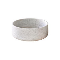 WASCHBECKEN Milos Weiß aus Premium-Terrazzo - Weiß, Stein (40/14/40cm) - Tikamoon