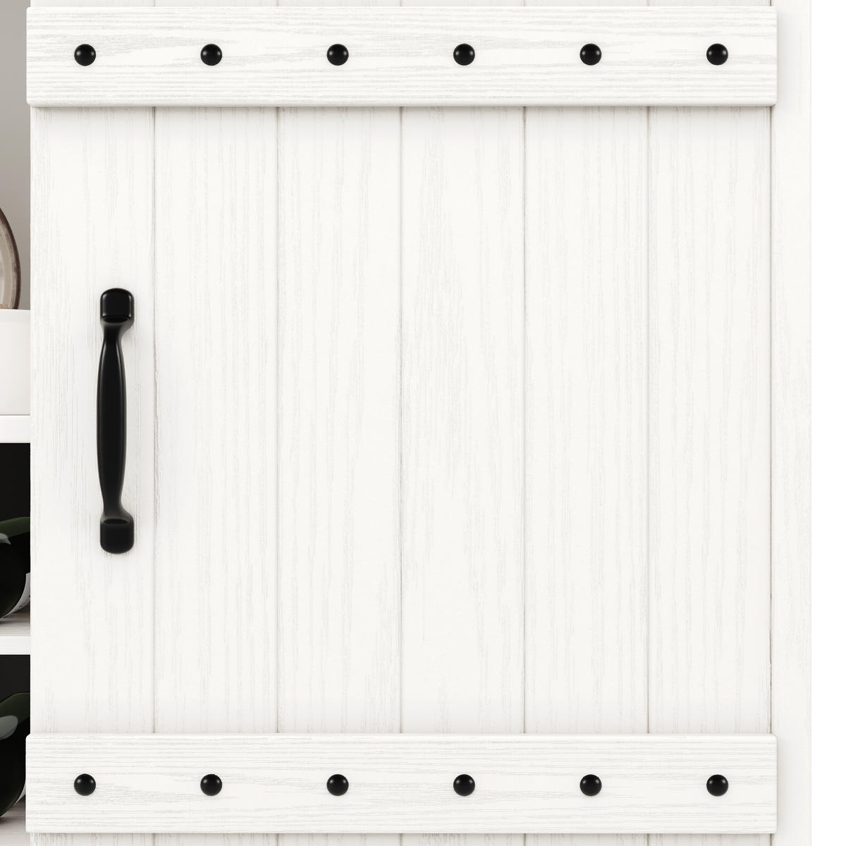 GESCHIRRSCHRANK aus MDF & Metall 120x40x120 cm in Weiß - Weiß, Holzwerkstoff (120/120/40cm) - Modfu