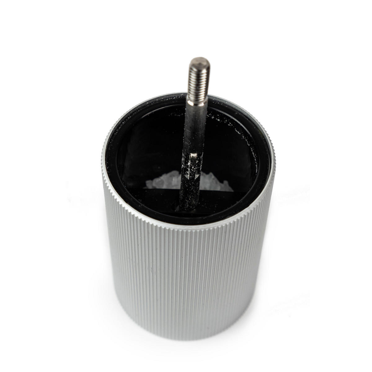 SALZMÜHLE Line 12cm Aluminium Buchenholz Natur Stahlmahlwerk - Grau, Metall (5.2/12/5.2cm) - PEUGEOT