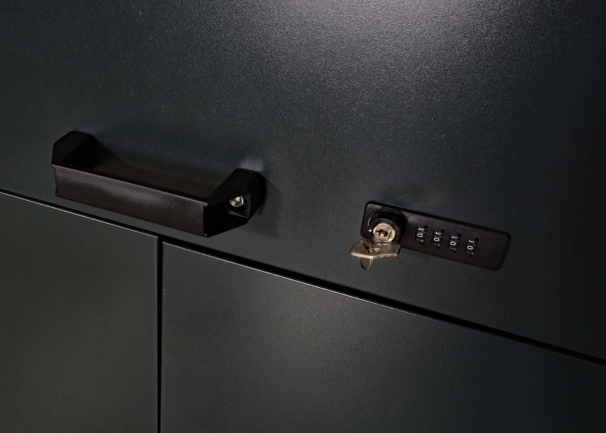 MÜLLCONTAINERVERKLEIDUNG Grau - Grau, Metall (160/154/136cm) - MCW