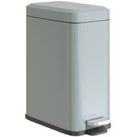 MÜLLEIMER DE-08951 5 L Treteimer mit Soft-Close Grau - Grau, Metall (14/32/29.2cm) - ComfortXL