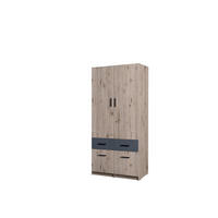 DREHTÜRENSCHRANK LUGERN 91,2/197,6/53,6cm 2-türig Eiche Wellington - Eichefarben, Holzwerkstoff (91.2/197.6/53.6cm) - MASSENO
