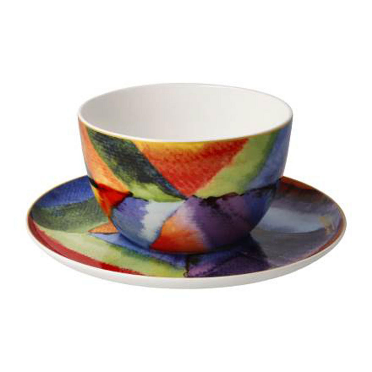 MILCHKAFFEETASSE Kandinsky - Farbstudie, Fine Bone China - Multicolor, Keramik (0.35L) - Goebel