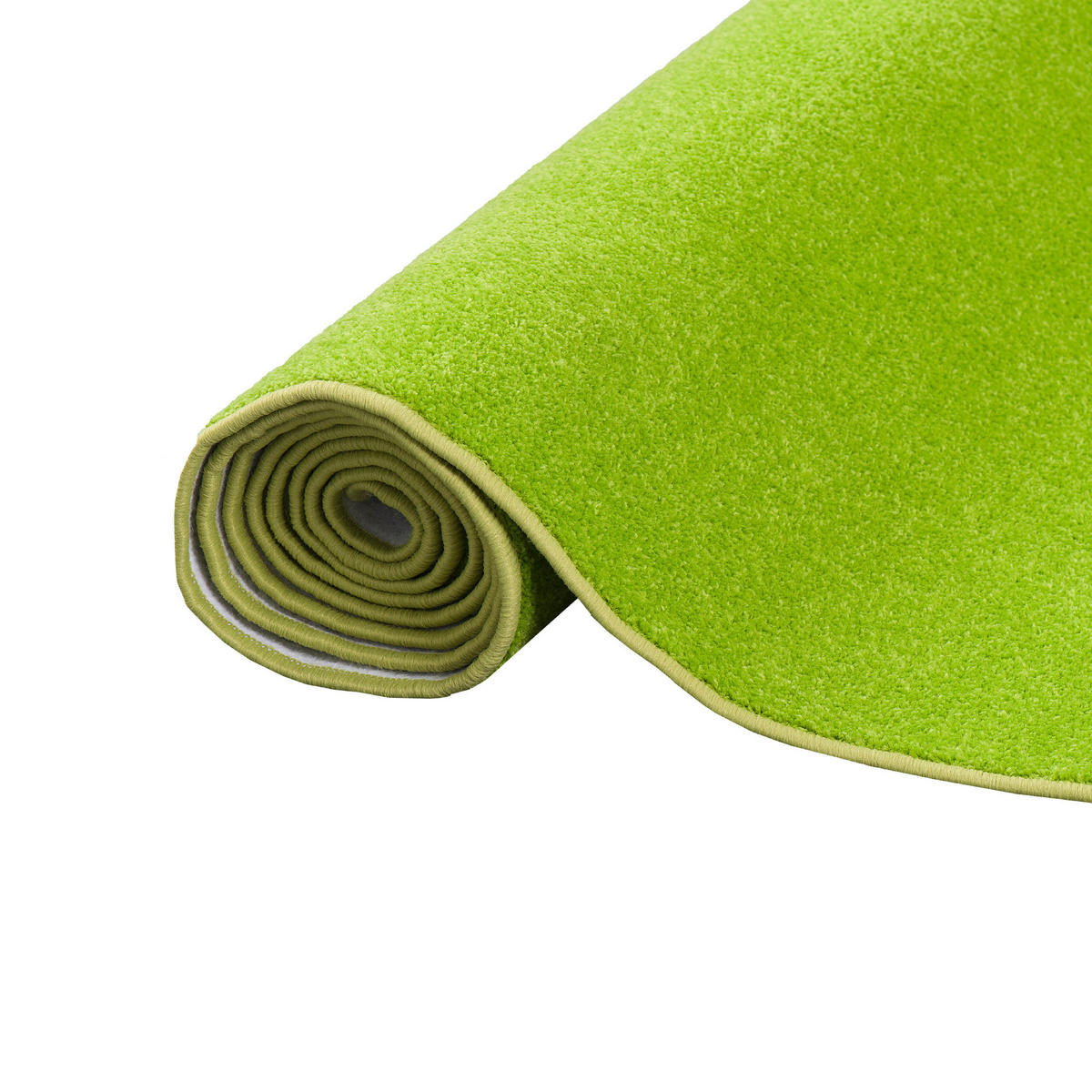 TREND VELOURS LÄUFER TEPPICH JOY - Hellgrün, Textil (80/320cm) - Snapstyle