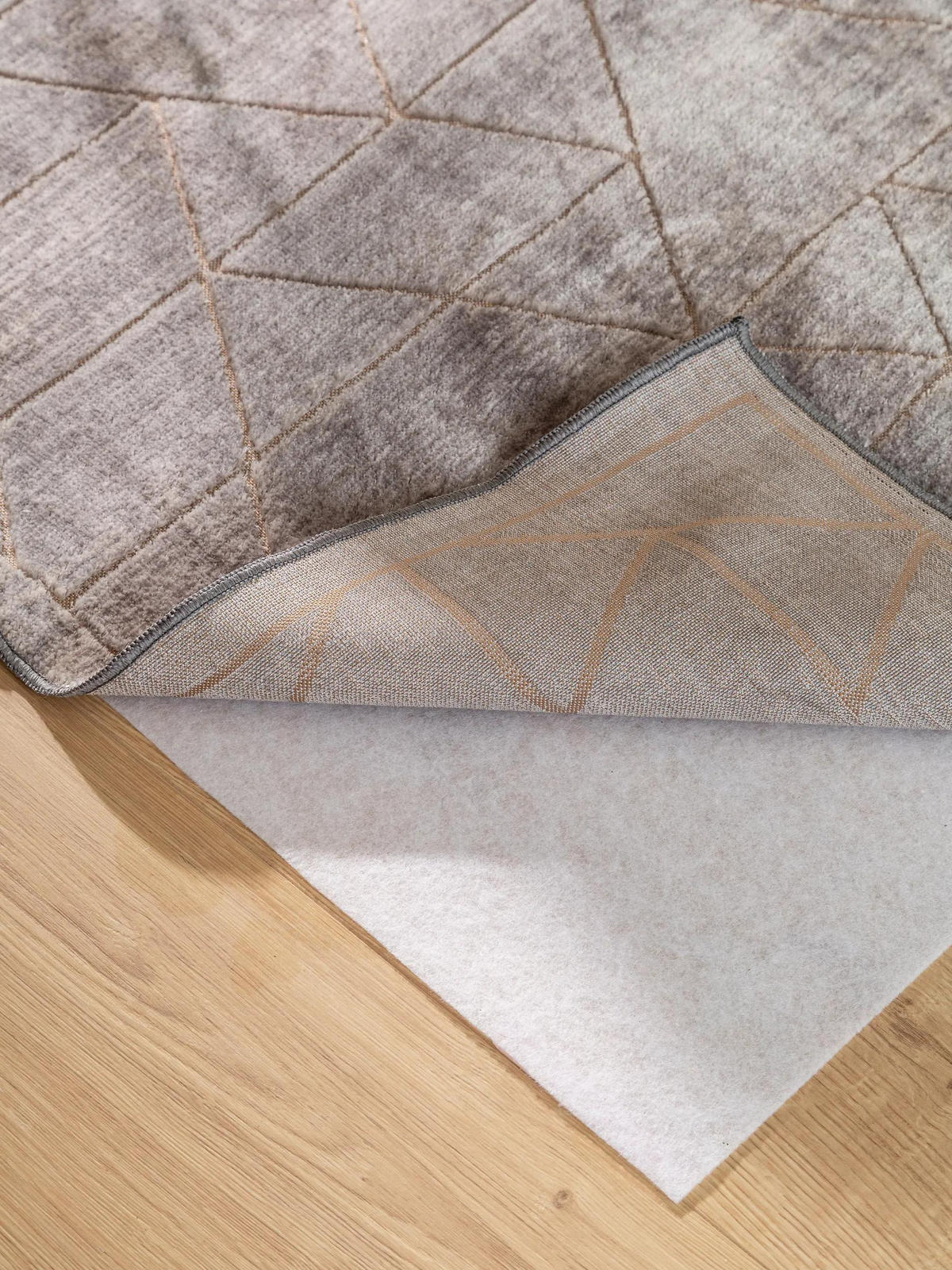 TEPPICH Daisy Grau 100x150 cm - Grau, Kunststoff/Textil (100/150cm) - benuta