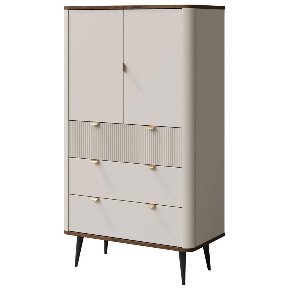 Feldmann-Wohnen Regal Beige, Braun 90x142x40 cm