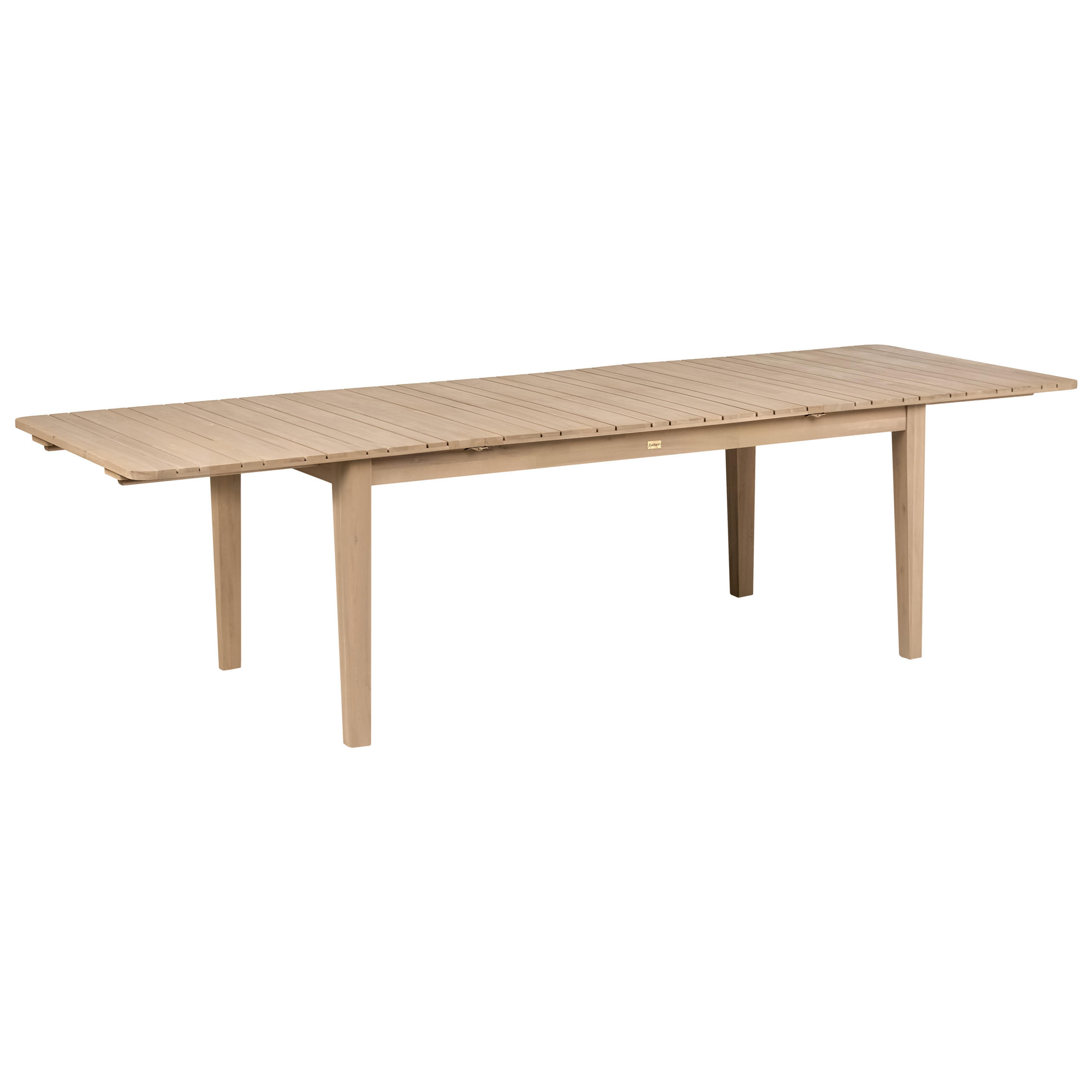 Beliani Gartentisch Hellbraun, Braun 100x75x180 cm