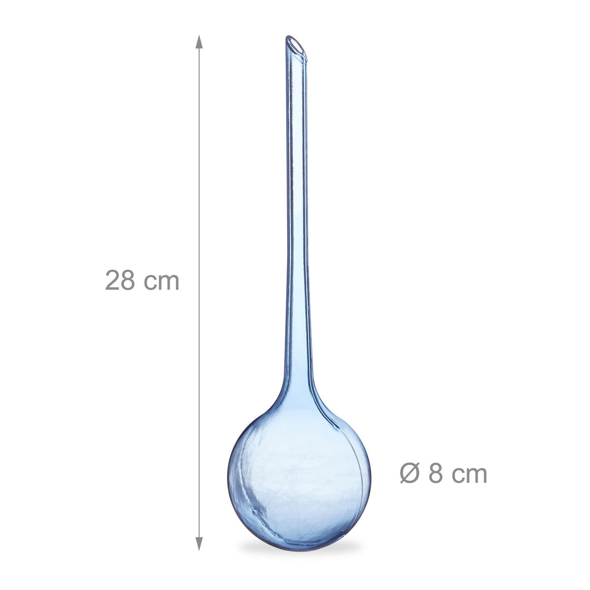 6XBEWÄSSERUNGSKUGEL - Blau, Kunststoff (8/28/8cm) - Relaxdays