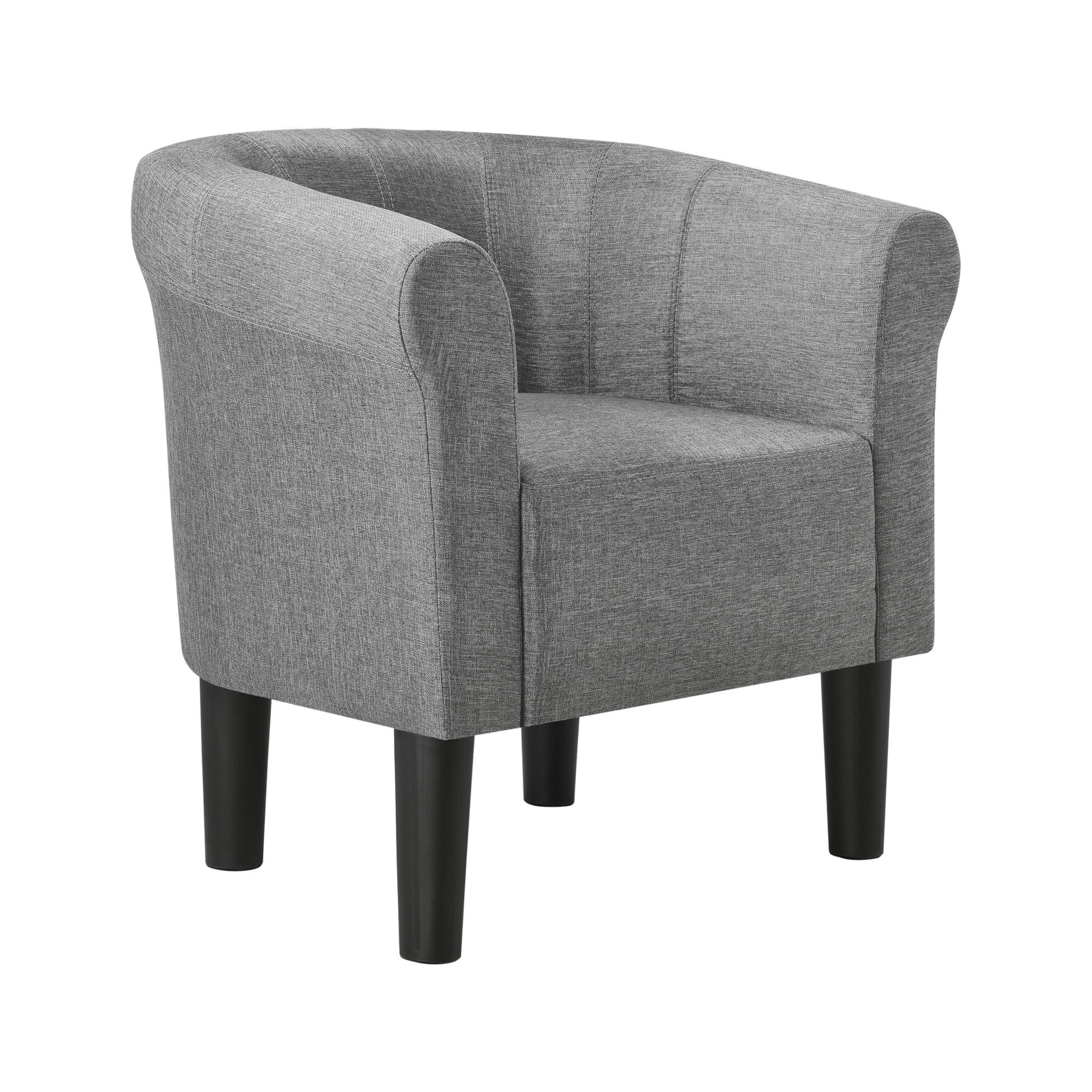 SESSEL Jelgava Textil Hellgrau - Hellgrau, Textil (70/70/58cm) - [en.casa]
