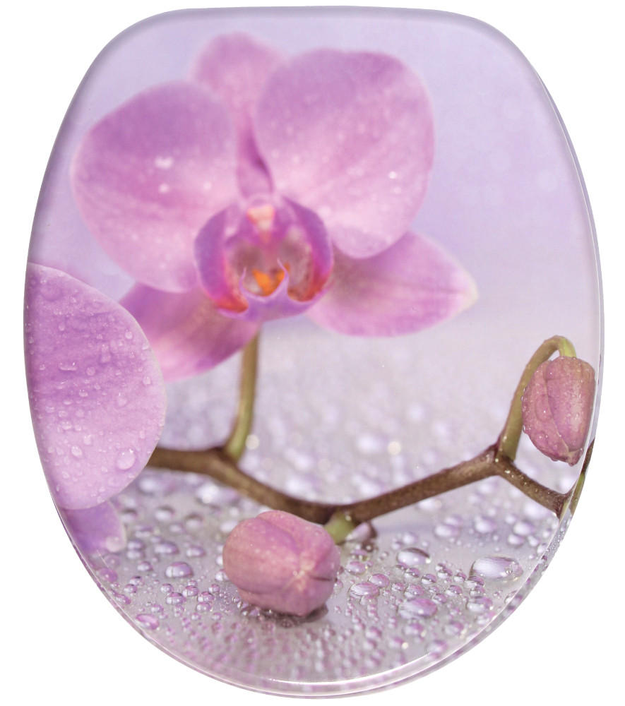 WC-SITZ Blooming - Hellrosa, Holzwerkstoff (38/6/47cm) - Sanilo