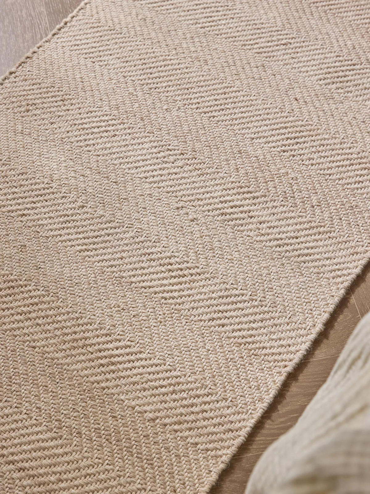 VLNENÝ behúň Lars Béžová 70x200 cm - béžová, textil/prírodné materiály (70/200cm) - benuta Pure
