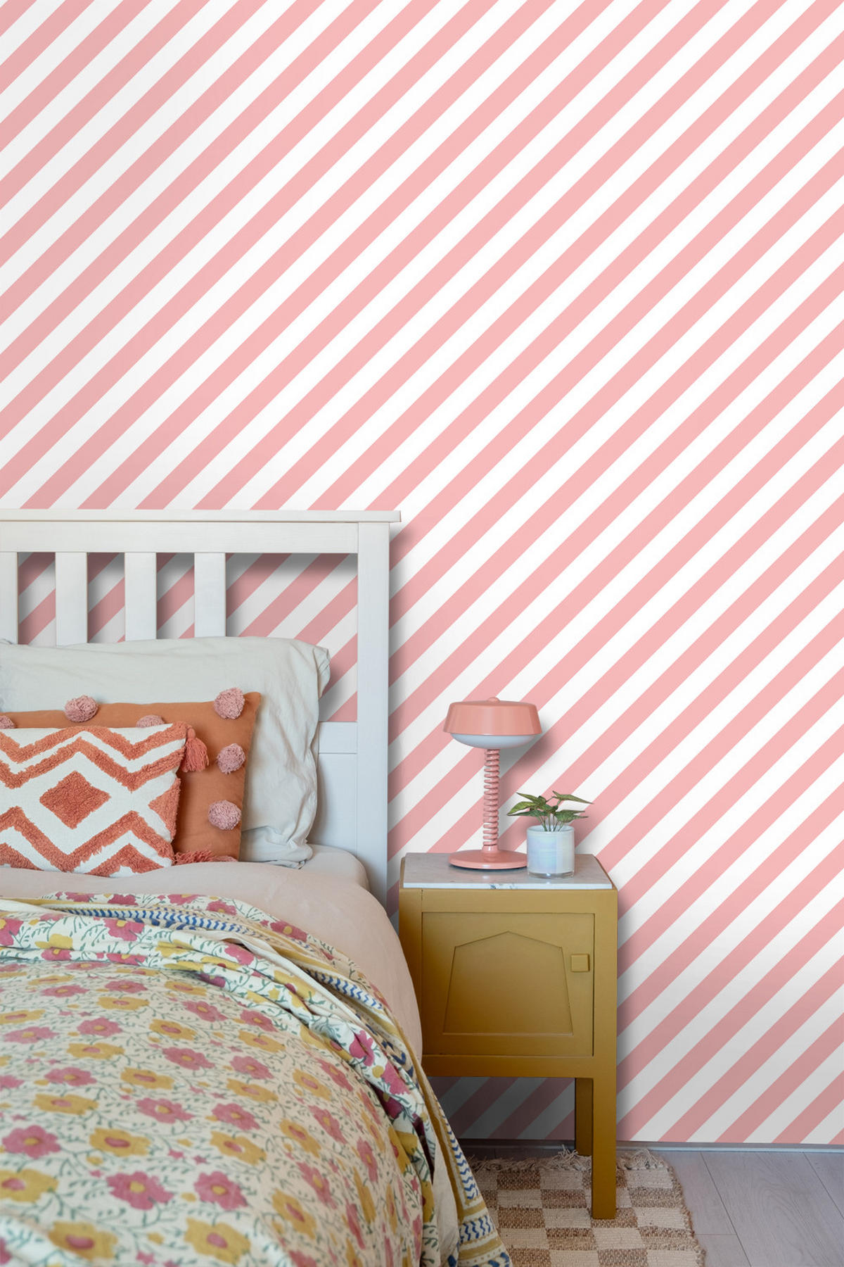 TAPETE Streifen 50 x 900 cm - Pink, Papier (50/900cm) - ESTAhome