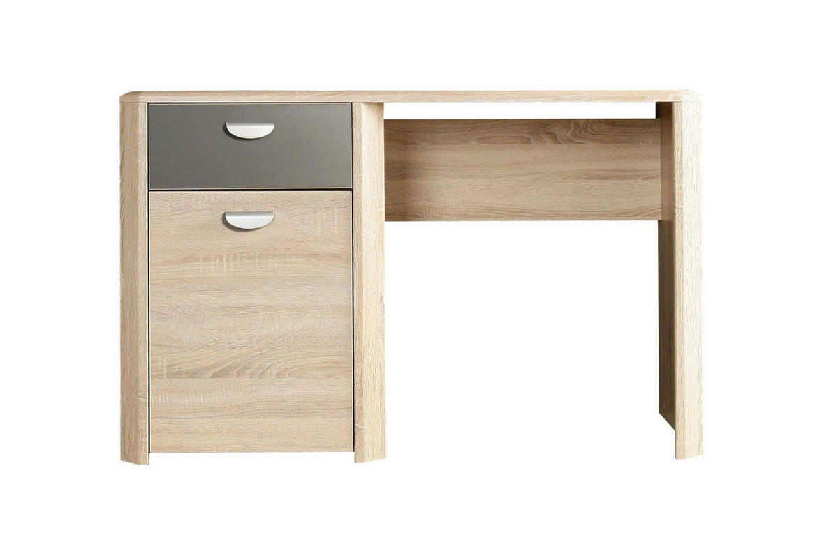 JUGENDZIMMER Yoop Eiche Sonoma mit Grau Anthrazit 7 teilig - Braun, Holzwerkstoff (120/200/80cm)