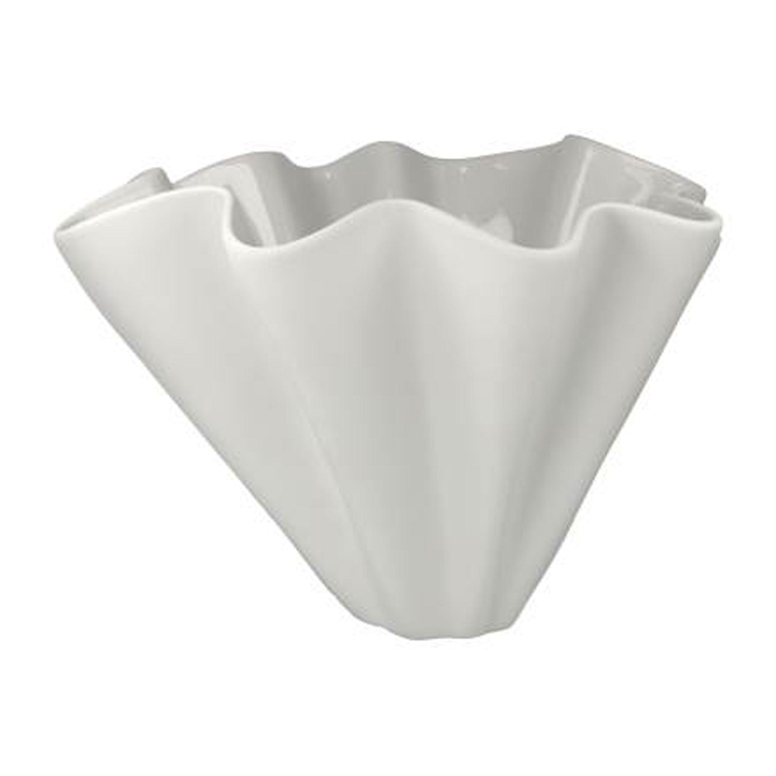 VASE Valentina, Biskuitporzellan, weiß, H 23 cm, 14005751 - Weiß, Keramik (25cm) - Goebel