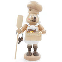 RAUCHFIGUR Wichtel Bäcker natur 32 cm - Multicolor, Holz (15/33/0.1cm)