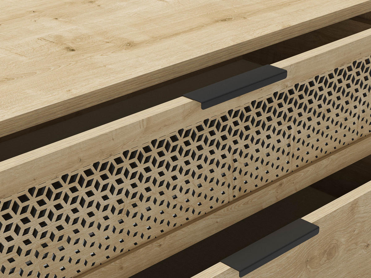 KOMMODE Inca Braun 90/40/80 cm - Braun, Holz (40/80/90cm) - Calicosy