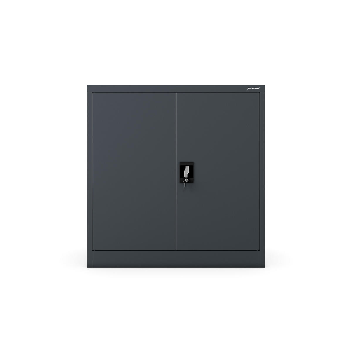 METALLSCHRANK mit Schloss für Büro und Werkstatt BEATA D600 - Anthrazit, Metall (93/90/60cm) - Jan Nowak
