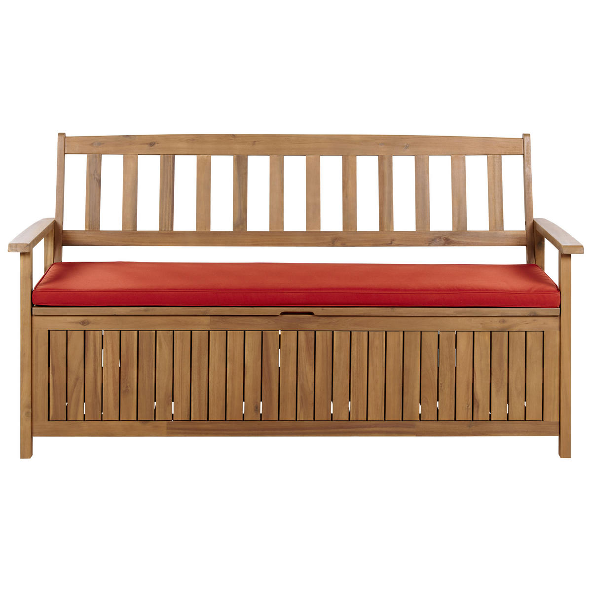 SITZBANKPOLSTER KISSEN Rot Sovana - Rot, Textil (148/5/45cm) - Beliani