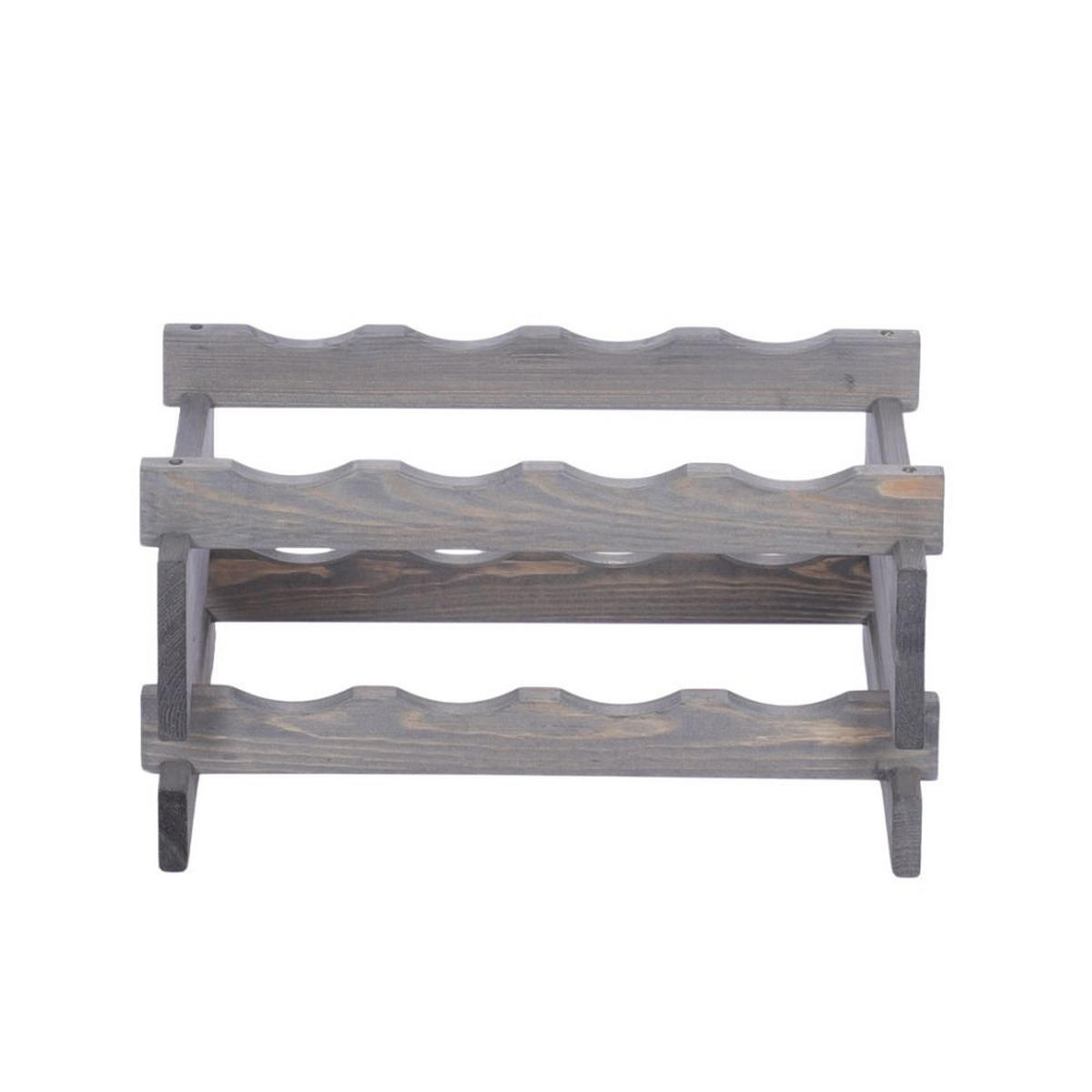 WEINREGAL VINOTECA FLEX PRO HxBxT 23x46x28cm 8 Flaschen auf 2 Ebenen Grau - Grau, Holz (46/23/28cm) - PROREGAL