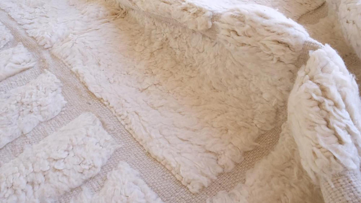 BERBERTEPPICH aus reiner Wolle 238x 333 cm - Weiß, Naturmaterialien (238/333cm) - AFK Living