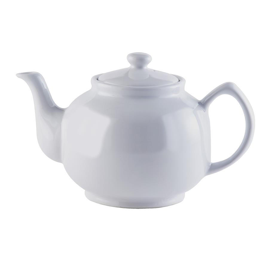 TEEKANNE 1500 ml Steingut klassisch weiß, für 10 Tassen - Weiß, Keramik (1.7L) - Price & Kensington